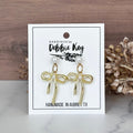Gold Bows w/ Pearl Studs