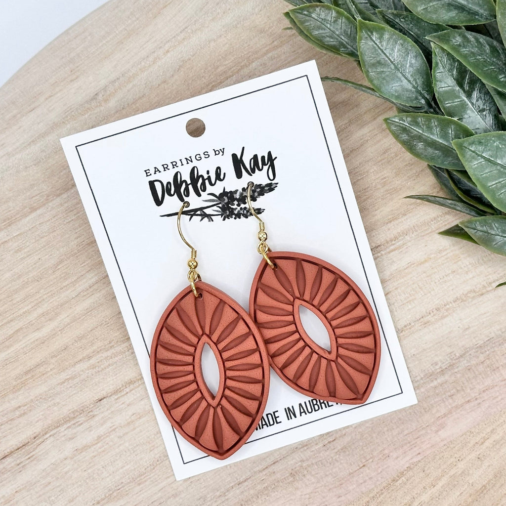 Terracotta Marquise Dangles
