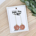 Terracotta Arrow Print Dangle Earrings