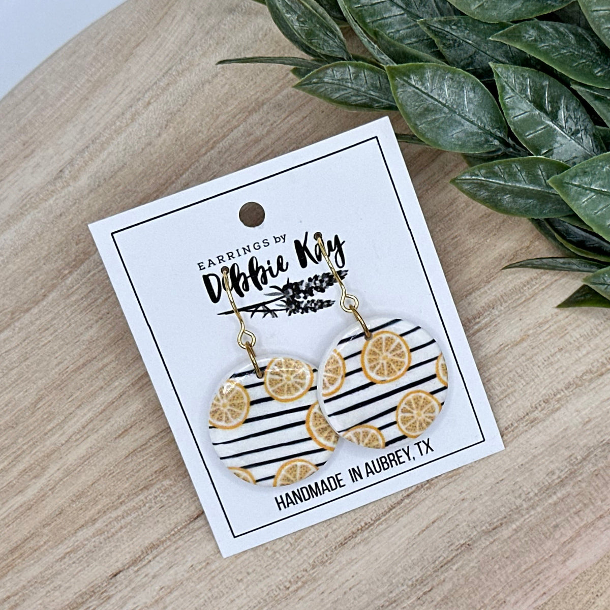 Lemons & Stripes Dangles