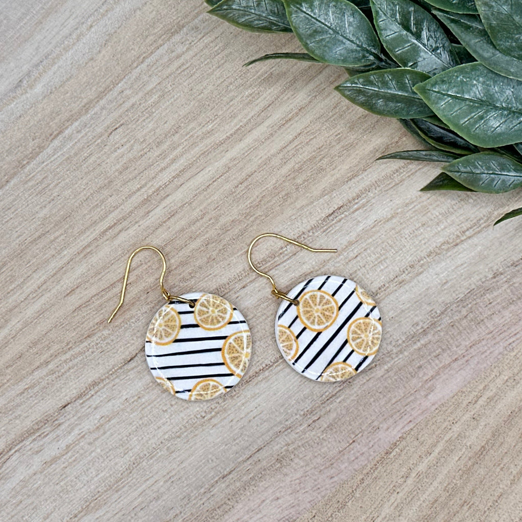 Lemons & Stripes Dangles