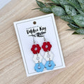 Patriotic Flowers Earrings