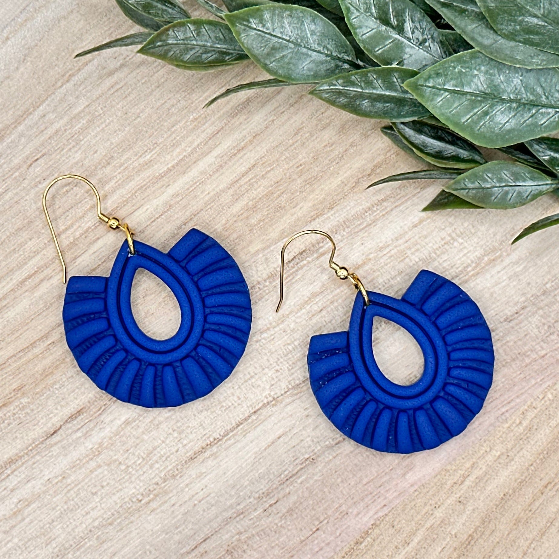 Navy Macrame Dangles