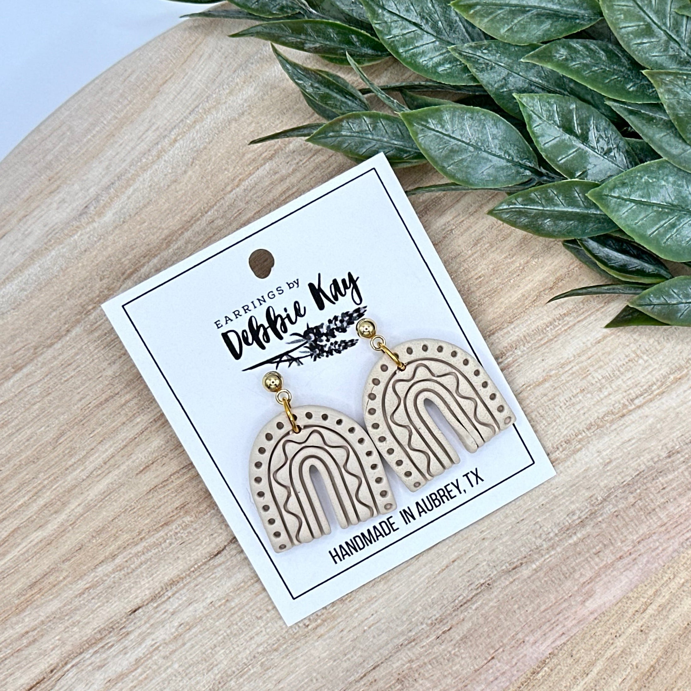Bisque Boho Arched Dangles