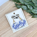 Blue Strokes Modern Dangles