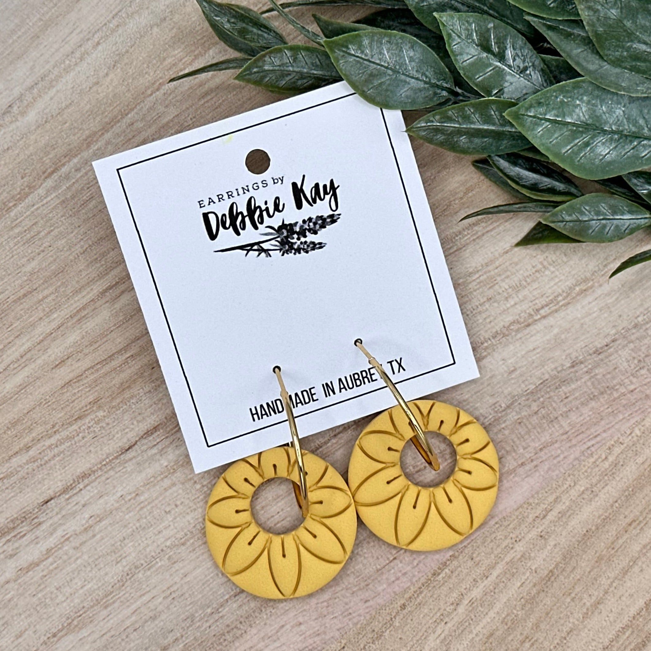 Sunflower Round Dangles