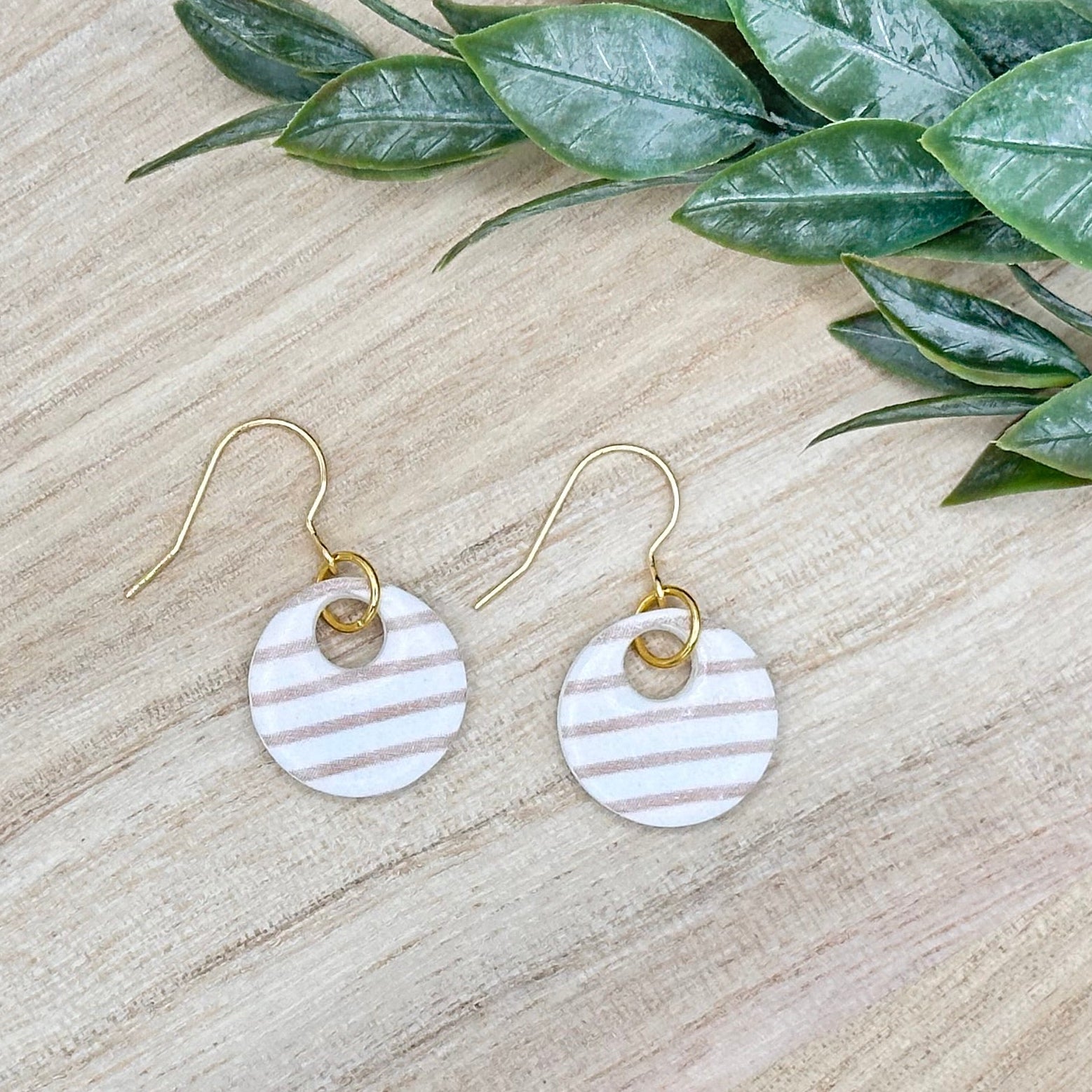 Neutral Striped Dangles