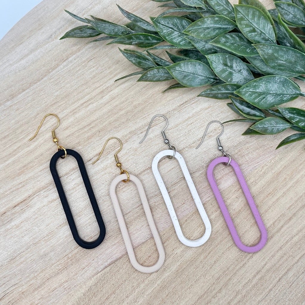 Skinny Oval Dangles