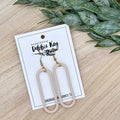 Skinny Oval Dangles