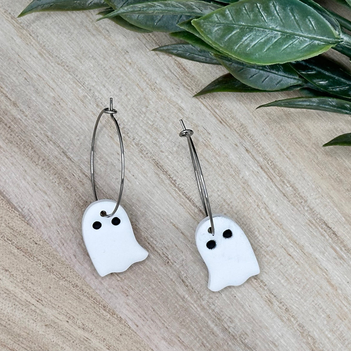 Halloween Ghost Hoops