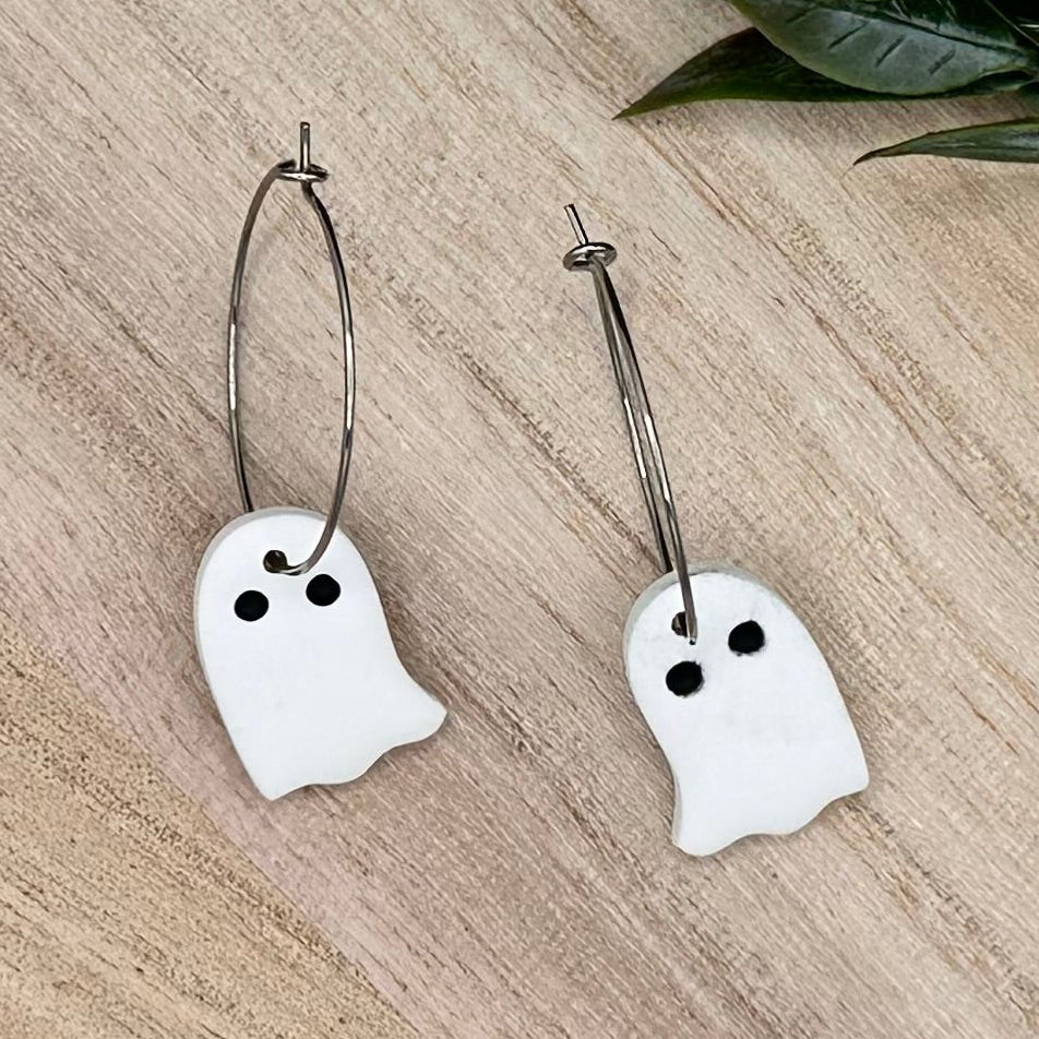 Halloween Ghost Hoops